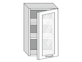 19.50.3 Шкаф настенный (h=913) на 500мм с 1-ой стекл. дверцей в Верещагино - vereshchagino.magazin-mebel74.ru | фото