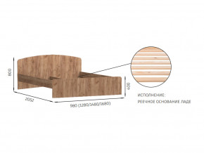 Кровать 1200х2000 с низкой ножной спинкой Эконика в Верещагино - vereshchagino.magazin-mebel74.ru | фото