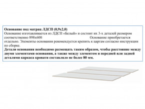 Основание из ЛДСП 0,9х2,0м в Верещагино - vereshchagino.magazin-mebel74.ru | фото